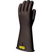 Gants isolants en caoutchouc naturel noir, ASTM classe 2, Taille 8, 16" lo Trail Hammer and Bolt