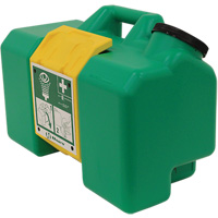Eyewash Station, Gravity-Fed, 9 gal. Capacity, Meets ANSI Z358.1 Trail Hammer and Bolt