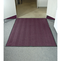 Waterhog&reg; Eco Elite Matting, Wiper/Scraper, 6' x 6' x 3/8", Maroon Trail Hammer and Bolt