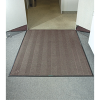 Waterhog&reg; Eco Elite Matting, Wiper/Scraper, 4' x 6' x 3/8", Chestnut Brown Trail Hammer and Bolt