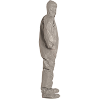 Tychem&reg; 6000 Coveralls, X-Large, Grey Trail Hammer and Bolt