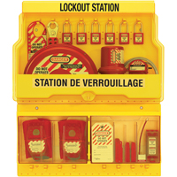Postes de verrouillage de luxe, Cadenas Thermoplastique, Capacit&eacute; de 32, Cadenas Compris Trail Hammer and Bolt