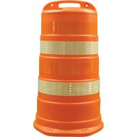 Trailboss Channelizer Drums, 41.27" High, Orange Trail Hammer and Bolt