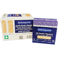 Syst&egrave;mes de distribution de bandages Salvequick - recharges st&eacute;riles, Rectangulaire/carr&eacute;e, Plastique, St&eacute;rile Trail Hammer and Bolt
