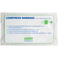 Compress Bandages, Crepe Tails, Cut to Size L x 4-1/2" W Trail Hammer and Bolt