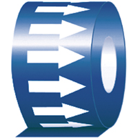 &eacute;tiquette de tuyauterie, 108', Blanc/bleu Trail Hammer and Bolt