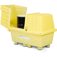 Poly-Safeypacks&reg; Without Drain, 60.5" L x 37.25" W x 45.75" H, 1200 lbs. Load Capacity Trail Hammer and Bolt