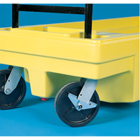 Poly-Spillcart Cart, 66.5" L x 29" W x 43.9" H, 57 US gal. Spill Cap. Trail Hammer and Bolt