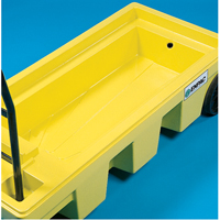 Poly-Spillcart Cart, 66.5" L x 29" W x 43.9" H, 57 US gal. Spill Cap. Trail Hammer and Bolt