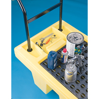 Poly-Spillcart Cart, 66.5" L x 29" W x 43.9" H, 57 US gal. Spill Cap. Trail Hammer and Bolt