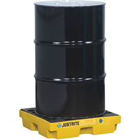 EcoPolyBlend Accumulation Centers, 12 US gal. Spill Capacity, 25" x 25" x 5.5" Trail Hammer and Bolt