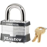 Cadenas lamin&eacute;, Argent, Cl&eacute;s identiques, Acier lamin&eacute;, Largeur de 2" Trail Hammer and Bolt