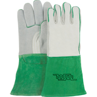 Heavy-Duty Welding Gloves, Split Cowhide, Size Medium Trail Hammer and Bolt