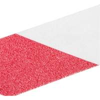 Premium Anti-Skid Tape, 2" x 60', Red & White Trail Hammer and Bolt