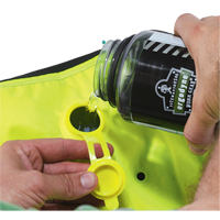 Chill-Its&reg; 6685 Dry Evaporative Cooling Vests, Medium, High Visibility Lime-Yellow Trail Hammer and Bolt