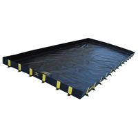 Rigid-Lock QuickBerm&reg;, 1795 gal. Capacity, 12' W x 20' L x 12" H, Stake Wall Trail Hammer and Bolt