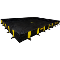 Rigid-Lock QuickBerm&reg;, 2990 US gal. Capacity, 20' W x 20' L x 12" H, Stake Wall Trail Hammer and Bolt