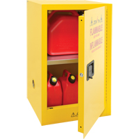 Flammable Storage Cabinet, 12 gal., 1 Door, 23" W x 35" H x 18" D Trail Hammer and Bolt