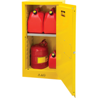 Flammable Storage Cabinet, 16 gal., 1 Door, 23" W x 44" H x 18" D Trail Hammer and Bolt