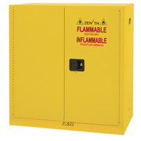 Flammable Storage Cabinet, 24 gal., 2 Door, 43" W x 44" H x 12" D Trail Hammer and Bolt