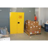 Armoire pour produits inflammables, 45 gal., 2 Porte(s), 43" La x 65" h x 18" p Trail Hammer and Bolt