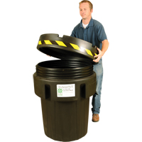 Ultra-Recycled Overpack&reg; Salvage Drum, 95 gal., Stationary Trail Hammer and Bolt