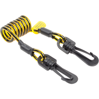 Coil Tool Tether, Coil, Dual Clip Trail Hammer and Bolt