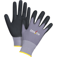 Gants ZX-1 de premi&egrave;re qualit&eacute; compatibles avec les &eacute;crans tactiles, 9/Grand, R&ecirc;vetement Nitrile/Mousse de nitrile, Calibre 15, Enveloppe en Nylon Trail Hammer and Bolt