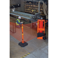 Zone de s&eacute;curit&eacute; portative , 100' lo, Acier, Orange Trail Hammer and Bolt