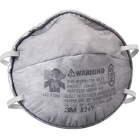 Respirateurs contre les particules 8247, R95, Certifi&eacute; NIOSH Trail Hammer and Bolt