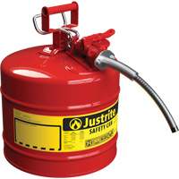 Bidons s&eacute;curitaires AccuFlow, Type II, Acier, 5 gal. US, Rouge, Homologu&eacute; FM/List&eacute; UL/ULC Trail Hammer and Bolt