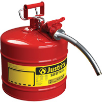 Bidons s&eacute;curitaires AccuFlow, Type II, Acier, 5 gal. US, Rouge, Homologu&eacute; FM/List&eacute; UL/ULC Trail Hammer and Bolt