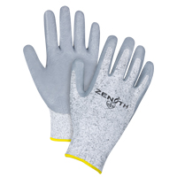 Gants &eacute;lastiques sans coutures r&eacute;sistants &agrave; la coupe, Taille 2T-Grand/11, Calibre 13, Rev&ecirc;tement Nitrile, Enveloppe en PEHP, ANSI/ISEA 105 niveau 2/EN 388 niveau 3 Trail Hammer and Bolt