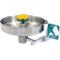 Axion&reg; Eye/Face Wash Station, Wall-Mount Installation, Stainless Steel Bowl Trail Hammer and Bolt