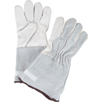 Ultimate Dexterity Winter-Lined Work Gloves, Large, Grain Goatskin Palm, Fleece Inner Lining Trail Hammer and Bolt
