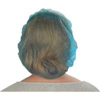 Bonnets bouffants non tiss&eacute;s, Polypropyl&egrave;ne, 21"/Grand, Bleu Trail Hammer and Bolt