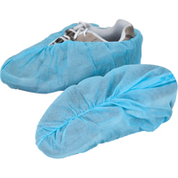 Shoe Covers, Large, Polypropylene, Blue Trail Hammer and Bolt