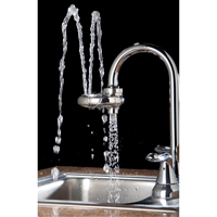 Axion&reg; Eye/Face Wash Station, Sink Mount Installation, Stainless Steel Bowl Trail Hammer and Bolt