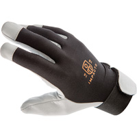 Gants antivibrations Air Glove, Taille Moyen, Paume Cuir perl&eacute; Trail Hammer and Bolt