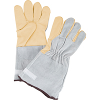 Gants de travail &agrave; ajustement d'usage standard, Grand, Paume en Cuir fleur de vache Trail Hammer and Bolt
