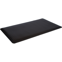 Tapis de style plateforme WD, Losange, 3' x 12' x 5/8", Noir, &eacute;ponge Trail Hammer and Bolt