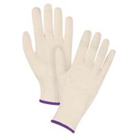 Standard-Duty String Knit Gloves, Poly/Cotton, 7 Gauge, X-Small Trail Hammer and Bolt