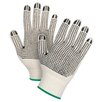 Heavyweight Double-Sided Dotted String Knit Gloves, Poly/Cotton, Double Sided, 7 Gauge, Medium Trail Hammer and Bolt