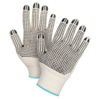Heavyweight Double-Sided Dotted String Knit Gloves, Poly/Cotton, Double Sided, 7 Gauge, X-Large Trail Hammer and Bolt