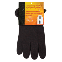 Gants de jersey, Grand, Brun, Molleton rouge, &agrave; enfiler Trail Hammer and Bolt