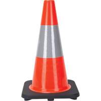Traffic Cone, 18", Orange, 6" Reflective Collar(s) Trail Hammer and Bolt