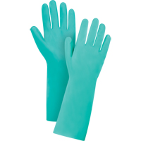 Premium Diamond-Grip Chemical-Resistant Gloves, Size X-Large/10, 15" L, Nitrile, 22-mil Trail Hammer and Bolt