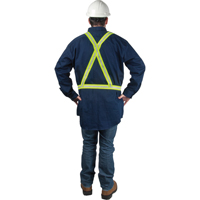 Standard-Duty Safety Harness, High Visibility Lime-Yellow, Silver Reflective Colour, Medium Trail Hammer and Bolt