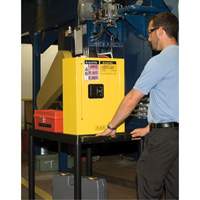 Sure-Grip&reg; EX Mini Flammable Safety Cabinet, 2 Gal., 1 Door, 17" W x 22" H x 8" D Trail Hammer and Bolt