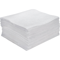 Feuilles absorbantes souffl&eacute;es de premi&egrave;re qualit&eacute;, Huile seulement, 15" x 18", 15 gal. d'absorption Trail Hammer and Bolt